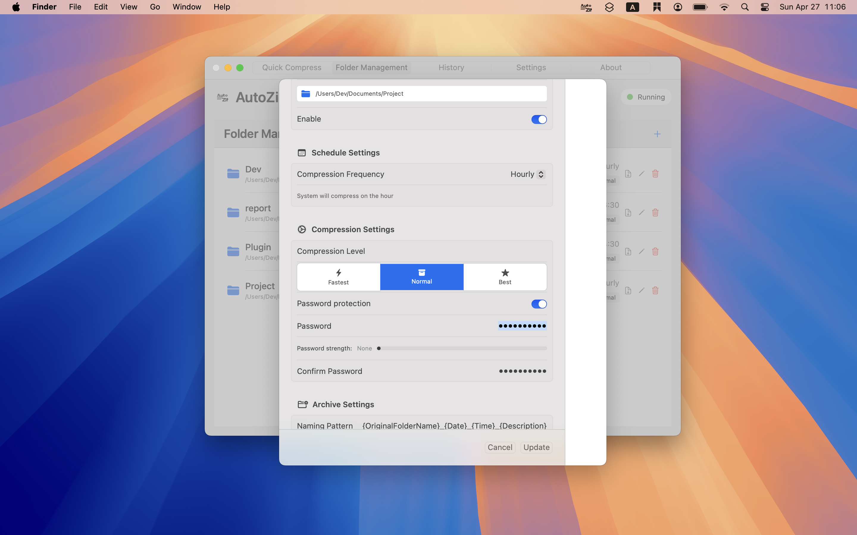 Folder Settings